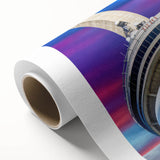 Art Deco poster of Ontario scenery on rolled canvas, featuring muted earth tones, ideal for nursery wall art.