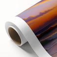 Art Deco-style poster of a serene Bahamas beach scene in soft pastel hues, printed on rolled canvas.