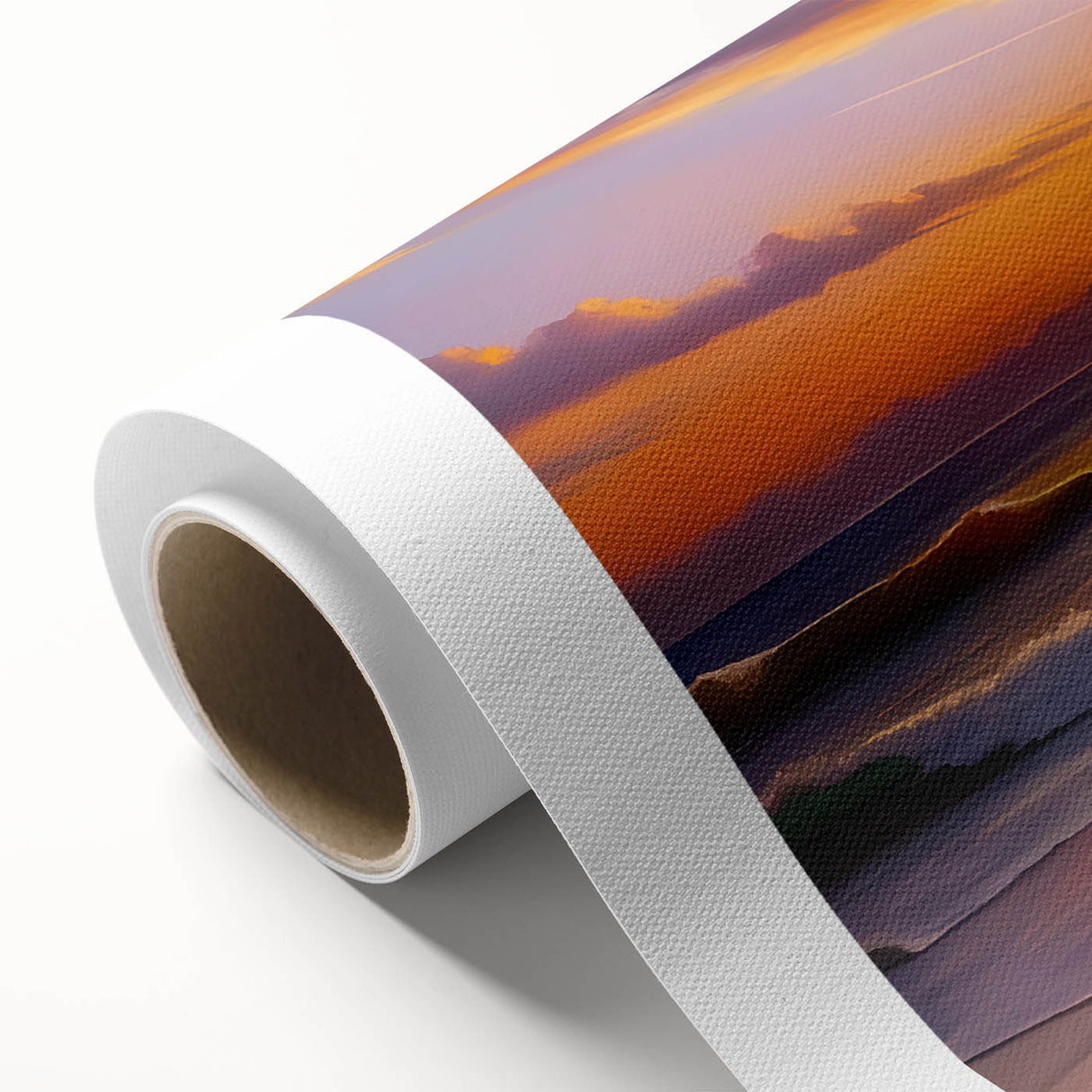 Art Deco-style poster of a serene Bahamas beach scene in soft pastel hues, printed on rolled canvas.