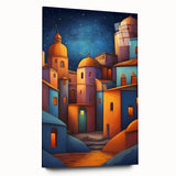 Large abstract wall art of a Central American landscape in muted earth tones on acrylic glass.