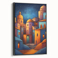 Black and white landscape art painting of a Salvadoran countryside on a framed canvas, suitable for bedroom decor.