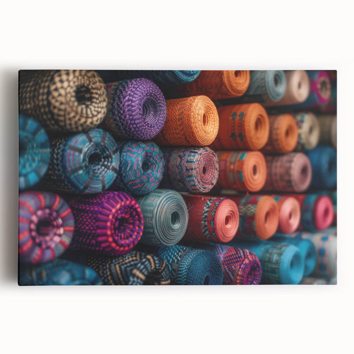 Black and white photograph of a Central American landscape on large stretched canvas, suitable for kitchen wall art.