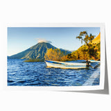 Extra large rolled print of a Central American scenery in Nicaragua featuring vibrant floral elements.