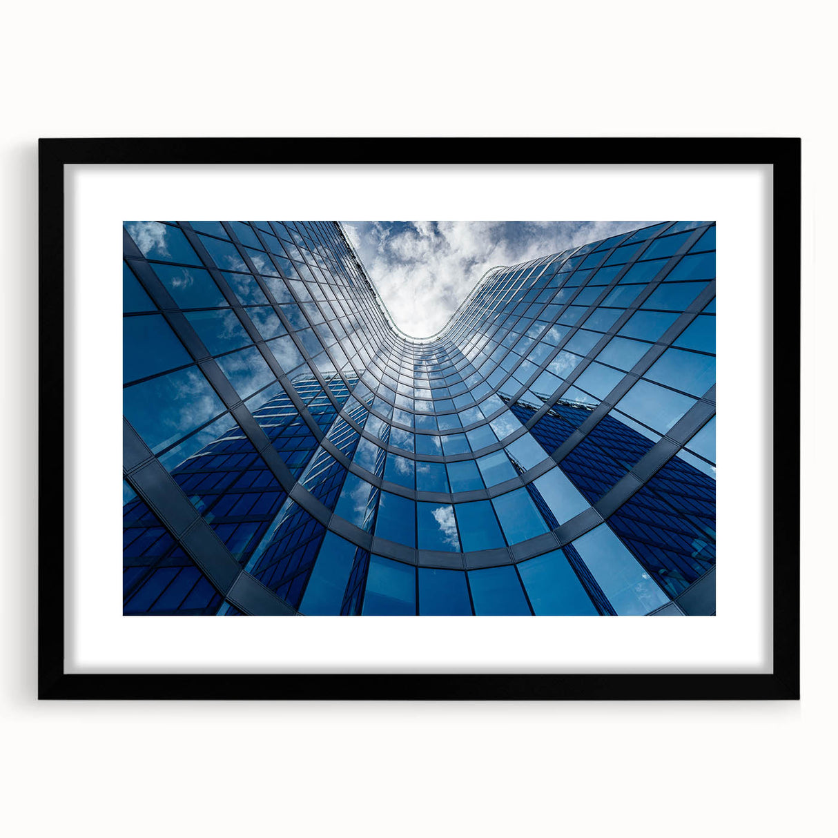 Extra large framed print of a colorful abstract Prague scenery in vibrant hues, ideal for living room decor.