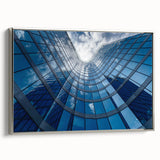 Landscape art painting of Prague skyline in colorful hues on a framed canvas, ideal for living room decor.