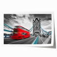Extra large rolled canvas print featuring a detailed London scenery in pastel shades, ideal for dining room wall art.