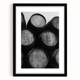 Abstract art print of Porto scenery in vibrant colors on a large textured canvas, ideal for living room decor.
