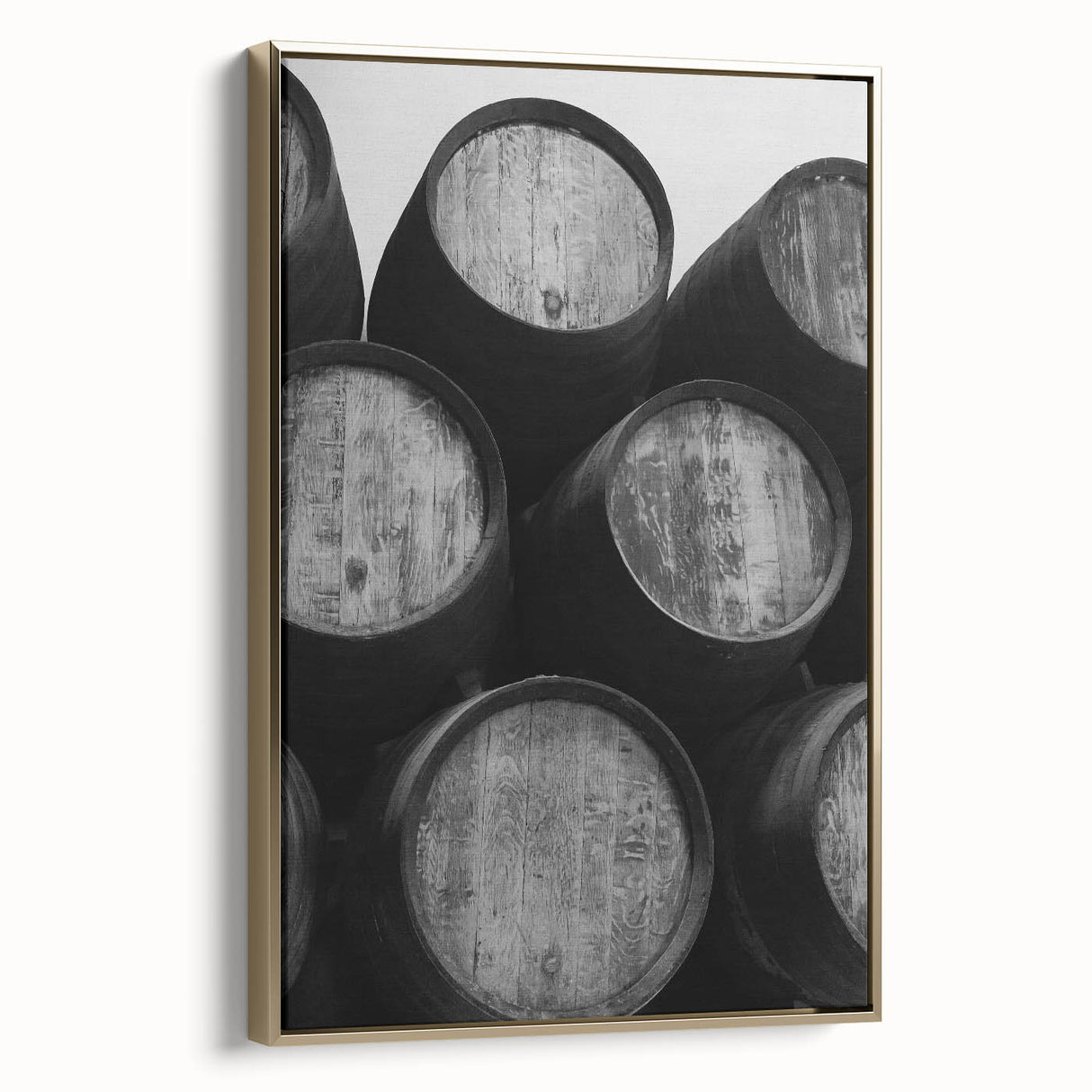 Framed canvas wall art of a vintage-style Porto landscape in black and gold tones, ideal for bedroom decor.