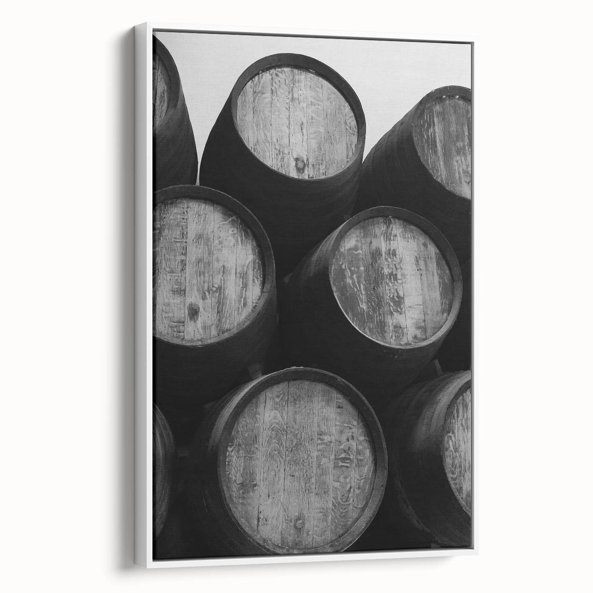 Vintage poster art of Porto, Portugal on a framed canvas, featuring colorful artwork against a black background.