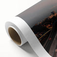 Art deco poster of Madrid skyline in pastel shades on rolled canvas, ideal for nursery wall art.