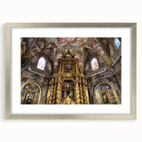 Textured abstract art print of Valencia scenery in muted earth tones, framed in silver, ideal for bedroom art.