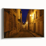 Framed canvas of a vintage Stockholm landscape with colorful art in black, ideal for living room decor.