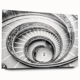 Acrylic print of the Vatican scenery with neutral and earthy tones, suitable for dining room decor.