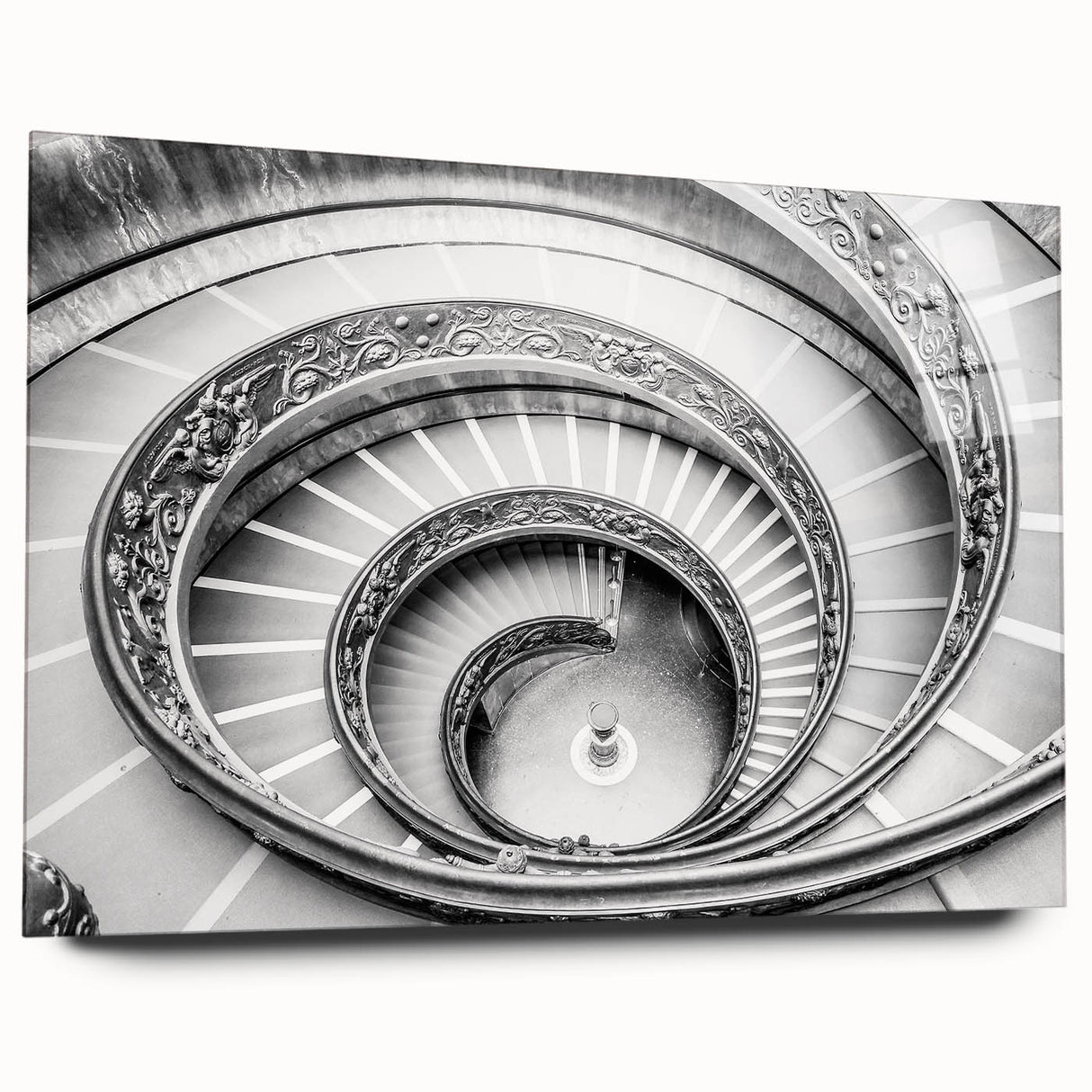 Acrylic glass print of a European Vatican scene in muted earth tones, suitable for bedroom or dining room decor.