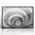 Large abstract wall art depicting the Vatican in muted gray tones on a framed acrylic print.