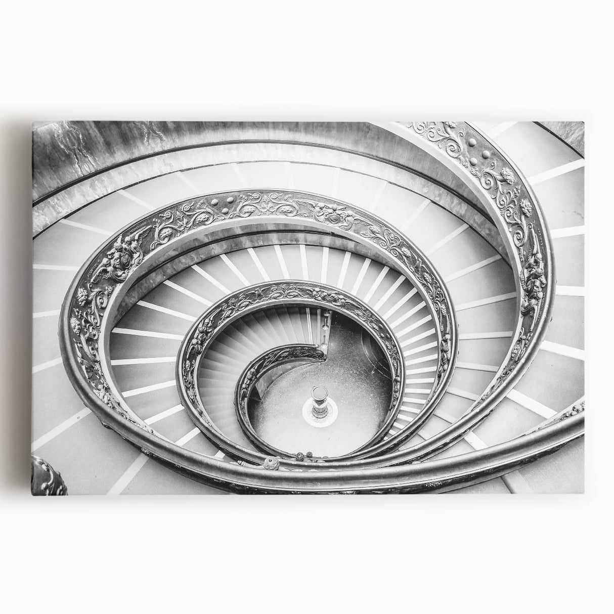 Large black and white photo of the Vatican on stretched canvas, suitable for kitchen wall art.