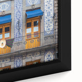 Extra large framed canvas featuring a textured depiction of Mexico City in black with colorful accents.