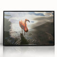 Large abstract wall art depicting a Yucatan scenery in muted earth tones on a framed acrylic.