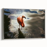 Framed canvas of a vintage Yucatan landscape painting with vibrant colors on a black background, ideal for living room decor.
