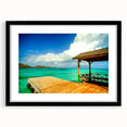 Extra large framed abstract print of vibrant, colorful art depicting a textured Colombian landscape.