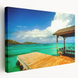 Colombian landscape with lush greenery on stretched canvas, suitable for kitchen wall art.