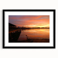 Extra large abstract art print of colorful, textured scenery of Alabama on a black framed canvas.