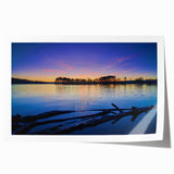 Rolled print of Arkansas scenery with floral motifs in soft pastel shades, ideal for art wall dining room.