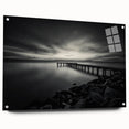Acrylic print of a Delaware scenery in muted earth tones, suitable for dining room or bedroom decor.