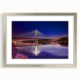 Textured abstract art print of Kansas scenery in muted earth tones on a framed silver mat, ideal for bedroom decor.