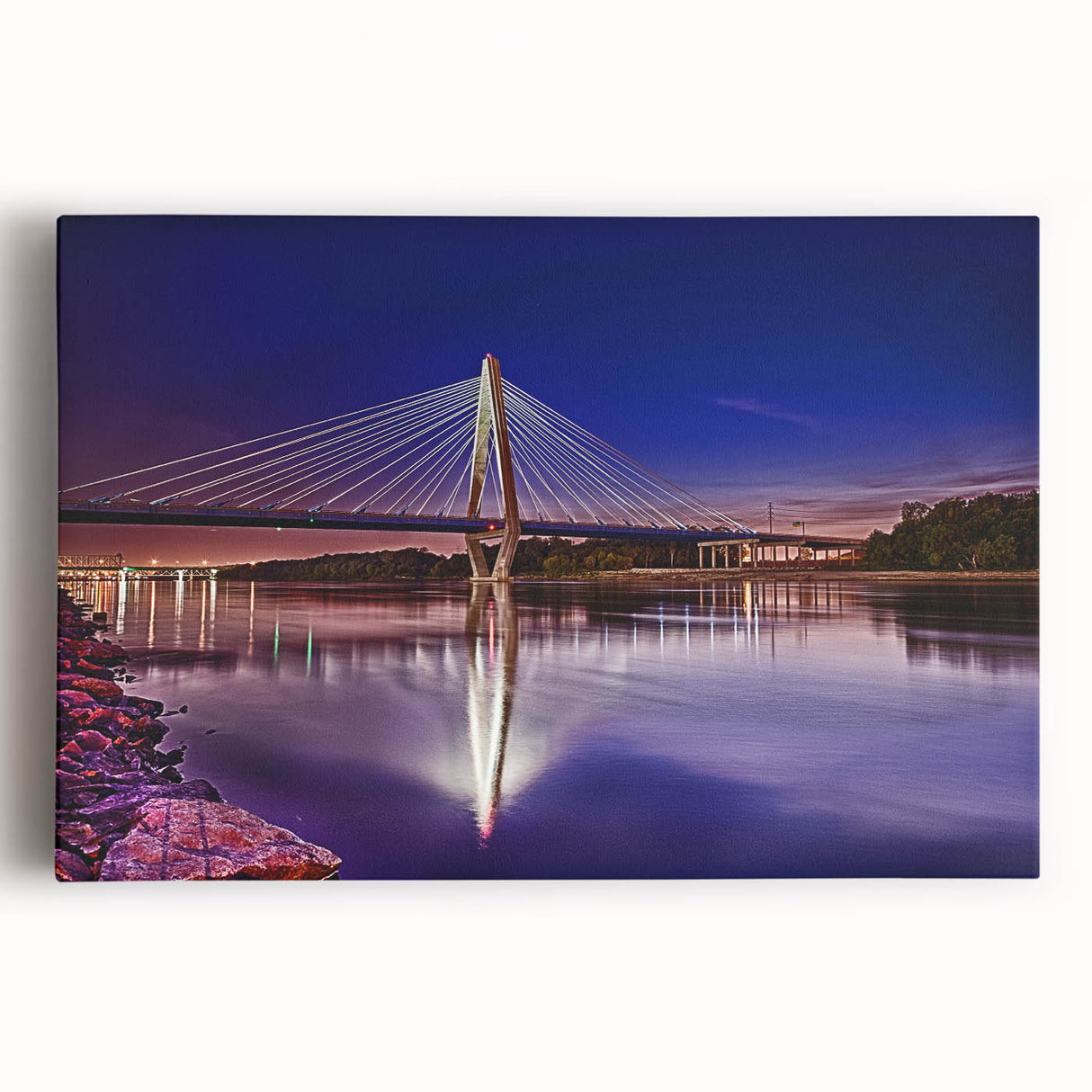 Black and white photo of Kansas scenery on large stretched canvas, suitable for kitchen wall art.