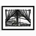 Colorful abstract art print of New Orleans scene, textured details on large canvas, ideal for living room decor.
