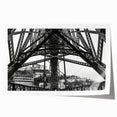 Extra large rolled print of New Orleans scenery with vibrant floral elements.