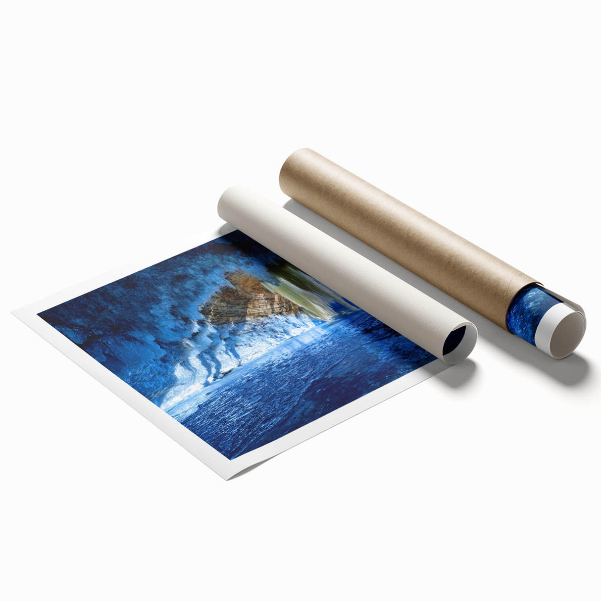 Extra large rolled print depicting Michigan's Upper Peninsula scenery in muted earth tones.