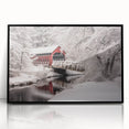 Large abstract wall art depicting New Hampshire scenery in muted earth tones on a framed acrylic.