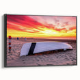 Framed canvas featuring a black and white vintage landscape of New Jersey, ideal for bedroom wall decor.