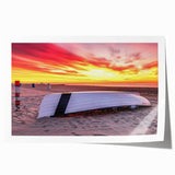 Extra large rolled print of a New Jersey scenery with vibrant floral elements, ideal for art wall dining room.
