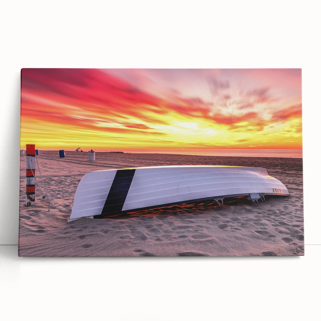 Black and white large art of New Jersey scenery on stretched canvas, ideal for kitchen wall art or bedroom decor.