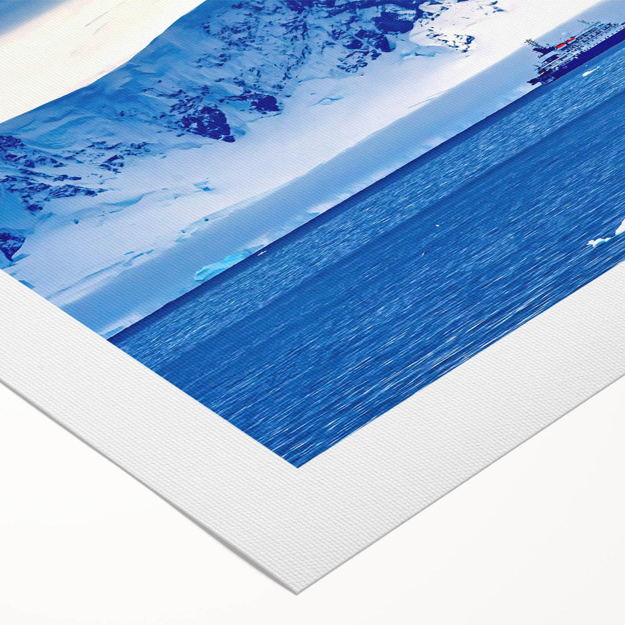 Art deco poster of Charlotte skyline in muted gold and blue tones on rolled canvas, suitable for dining room wall art.