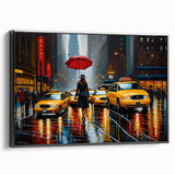 Framed canvas of black and white vintage Manhattan skyline, ideal for bedroom wall decor.