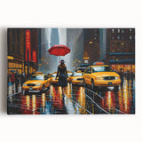 Black and white large art canvas of Manhattan skyline, ideal for kitchen wall art.