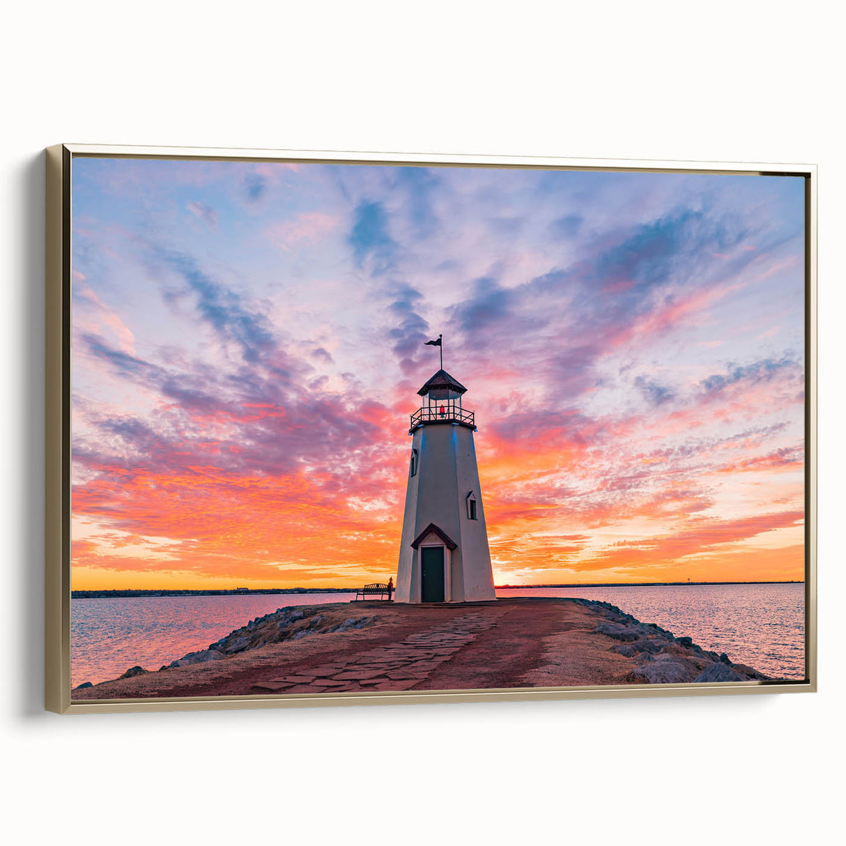 Framed canvas wall art depicting a vintage-style Oklahoma landscape in muted earth tones, ideal for bedroom decor.