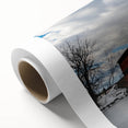 Art Deco style poster of Pennsylvania scenery on rolled canvas, featuring pastel colors, ideal for nursery wall art.