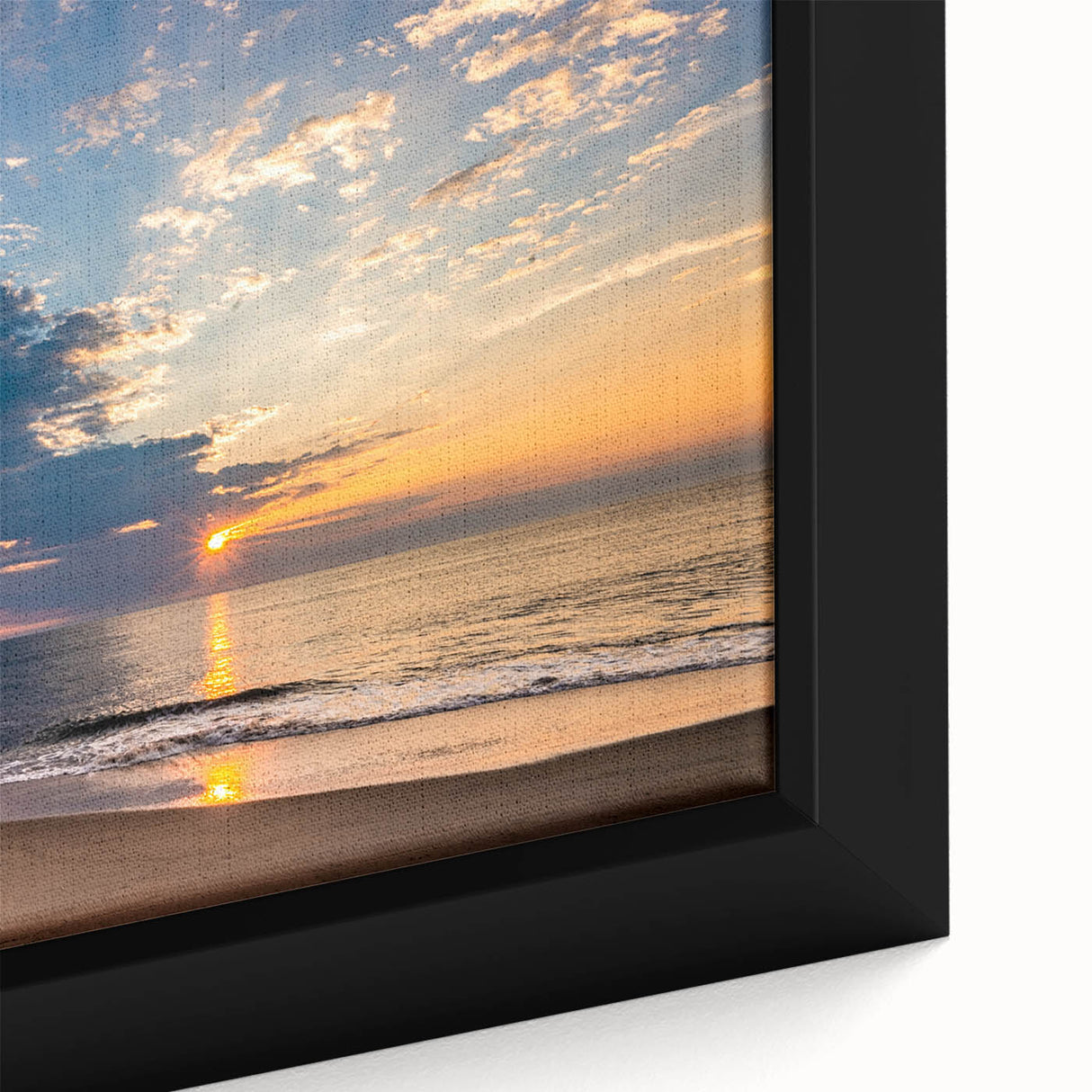 Framed canvas featuring a textured depiction of a Virginia landscape in black with colorful accents.