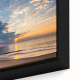 Framed canvas featuring a textured depiction of a Virginia landscape in black with colorful accents.