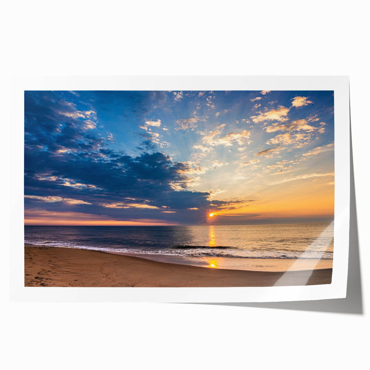 Virginia scenery wall art on rolled canvas featuring soft pastel colors and floral designs, ideal for dining room decor.