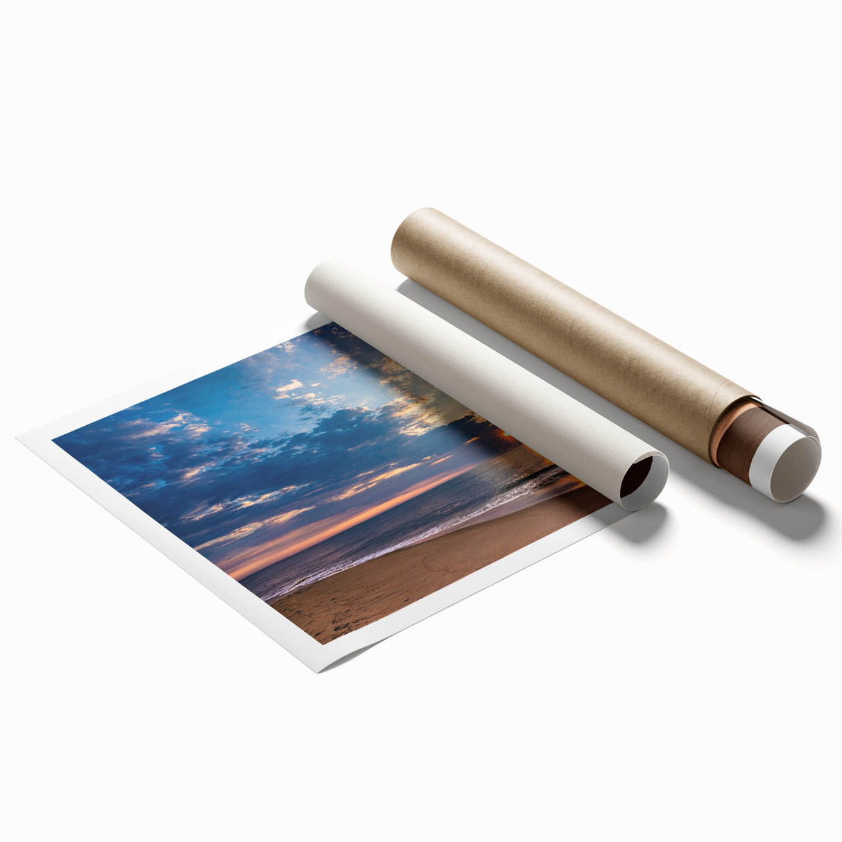 Extra large rolled print of Virginia scenery with vibrant floral elements, ideal for classy bathroom wall art.