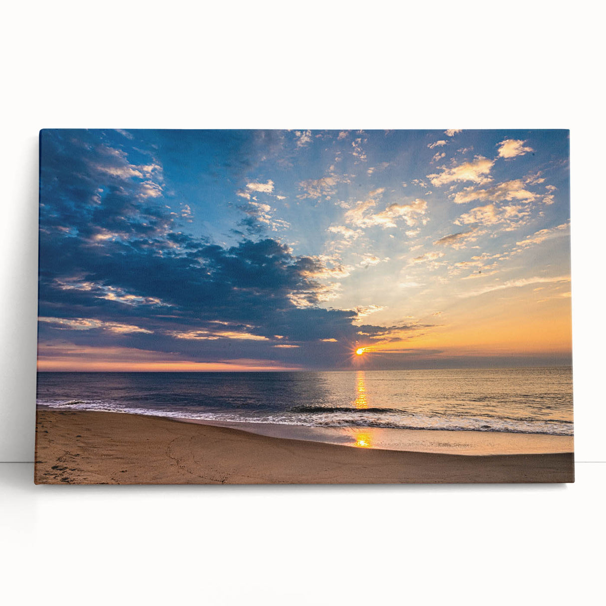 Black and white photograph of Virginia scenery on large stretched canvas, ideal for kitchen wall art or bedroom ambiance.