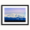 Extra large wall art featuring abstract art prints of Seattle skyline in colorful, textured strokes on a black framed canvas.