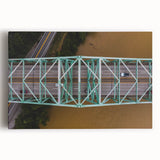 Black and white photograph of West Virginia scenery on large stretched canvas, suitable for kitchen wall art.