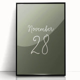 Large abstract wall art featuring fall-themed colors in mid-century modernist style on a framed acrylic.